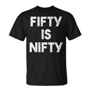 Camiseta de cumpleaños Fifty Is Nifty 50Th, regalo divertido para personas de 50 años - Product Image 2