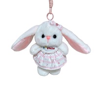 Pendentif Poupée en Peluche Lapin à Longues Oreilles, Breloque de Sac à Dos Tendance, Porte-clés, Jouets en Gros pour Machine à Pinces
