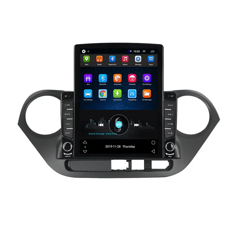 Carplay Android oto Tesla LTE araç Dvd oynatıcı oyuncu radyo ses Stereo Navi sistemi dikey ekran 4G Hyundai Grand Hyundai 2014-2017 için