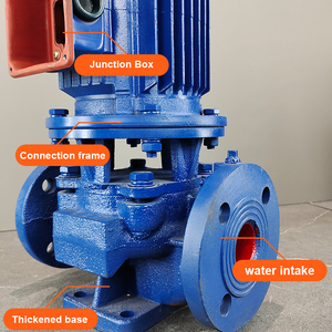 Chất lượng tốt jockey bơm inline bơm tăng áp 10hp ly tâm dọc thép không gỉ nước nóng lưu thông bơm - Product Image 3