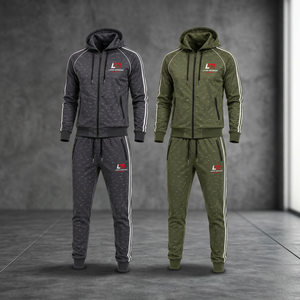 Chándal para Hombre Long Mission con Capucha, Manga Larga, 100% Algodón, Ligero, Estilo Casual de Invierno, Corte Regular, Bolsillos Laterales - Product Image 2
