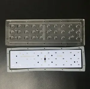 DIY 60W 30 LEDs bir 3030 SMD entegre LED sokak ışığı modülü lens reflektör