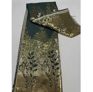 Vestidos de <span class=keywords><strong>mujer</strong></span> de flores bordadas de lujo de diseñador personalizado fabricación al por mayor tela de brocado Jacquard para <span class=keywords><strong>ropa</strong></span> - Product Image 4