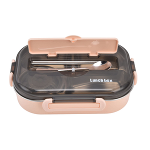 Lonchera de Acero Inoxidable para Adultos, Libre de BPA, Apta para Microondas y Lavavajillas, con Cubiertos para Niños y Estudiantes, para la Escuela - Product Image 1