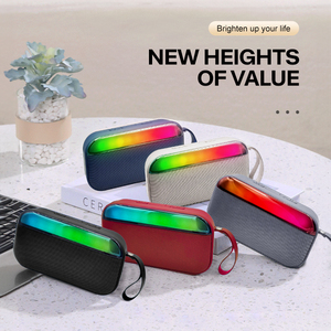 BS-56D Xách Tay <span class=keywords><strong>Mini</strong></span> 10W Không Dây LED RGB Ánh Sáng Bluetooth Loa Cho PC Máy Tính Để Bàn Đảng Loại C - Product Image 5
