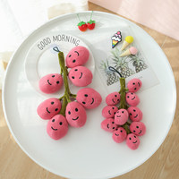 Druif Pluche Speelgoed Creatieve Expressie Fruit Druif Rozijnen Hangende Pop Huisdecoratie Schattige Pluche Speelgoed Druif