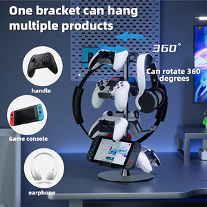 Honcam 12 Game Controller Stand 4 Tiers para escritorio Soporte universal para auriculares para Xbox PS5 PS4 Switch Controller - Product Image 6