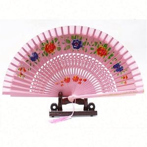 Abanico de Mano de Madera para Mujer, Estilo Español, Ideal para Bodas, Cumpleaños, Decoración del Hogar y Regalos - Product Image 1