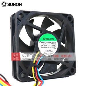 SUNON 60x60x25 มม. พัดลม PSD1206PHB1-A DC12V 3.04W 4 สาย PWM แบริ่งบอลเคสคอมพิวเตอร์พัดลมระบายความร้อน - Product Image 1