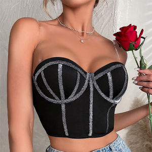 Il nuovo petto avvolgente alla moda può essere indossato al di fuori del seducente chiss ME <span class=keywords><strong>ANGEL</strong></span> <span class=keywords><strong>Sexy</strong></span> Wipe petto all'interno del Single Top Shapewear - Product Image 1