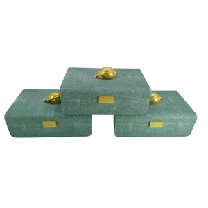 Rattan / Wicker/ Faux Shagreen Jewelry Packaging <b>Box</b> Necklace Jewelry Boxes from Viet Nam - Product Image 2