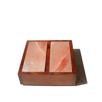 Kangshun – Lot de briques de sel de l'Himalaya bio, roses, sculptées en forme de cœur, écologiques, jetables, pour détoxification des pieds, éliminent 99,99 % des germes