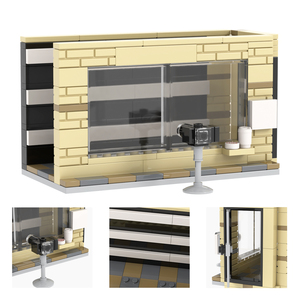 MOC City, Estación de Policía, Área de Detención, Mini Escenas, Modelo de Bloques de Construcción de Plástico para Niños, Juguetes MOC4137 - Product Image 6