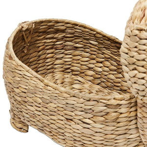 ตะกร้ากล่องเก็บของเล่นสำหรับเด็กตะกร้าผักตบชวาสานจากผ้า TF-SB34 - Product Image 2