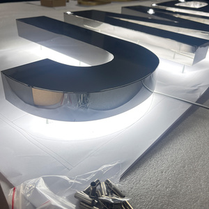 Tùy chỉnh công ty logo thương hiệu <span class=keywords><strong>Backlit</strong></span> dẫn đăng ký Hội Đồng Quản trị 3D gương kết thúc acrylic cho văn phòng trong nhà trang trí - Product Image 4