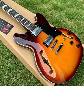 Guitare électrique jazz pour gaucher, 6 cordes, micros H-H, manche en érable, touche en palissandre - Product Image 5