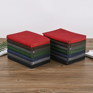 Commercio all'ingrosso su misura A5 cartonato taccuino stile Business diario in pelle spessa per riunioni e studio Logo stampa linea di cucito - Product Image 2