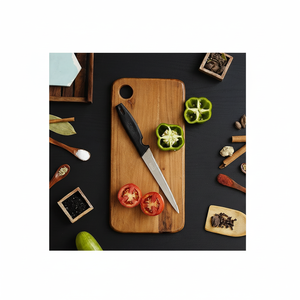 Planche à découper en bois naturel faite à la main Planche à découper en bois pour ustensiles de cuisine et restaurants utiliser couleur bois naturel - Product Image 1