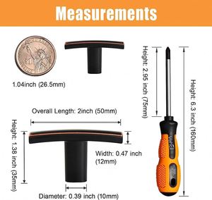 WEKIS Cabinet <b>Knob</b> Single Hole Oil-Impregnated Bronze Cabinet Handle Hardware for Zinc Alloy Kitchen Pulls Set of Ten - Product Image 5