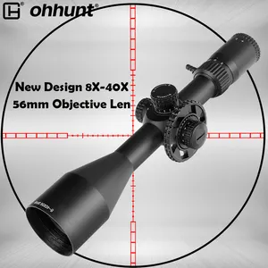 Ohhunt OEM耐衝撃光学8-40x56SFIR長距離伸縮式サイトワイヤーレティクルサイドパララックスタクティカルスコープ