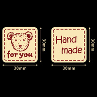 Autocollants d'étanchéité en forme d'ours de dessin animé en gros d'usine en stock, étiquettes autocollantes personnalisées imprimées pour la décoration de gâteaux de boulangerie
