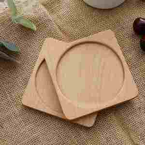 Sous-verres en bois de hêtre personnalisés avec logo, isolation thermique en bambou pour boissons, vente en gros - Product Image 6
