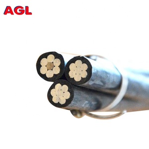 Cable de Servicio Aoguli de Alta Calidad y Buen Precio, Dúplex 1x2+2AWG con Conductor ACSR, Aislamiento XLPE, OEM, ABC Cab - Product Image 1