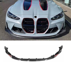 Lèvre avant en fibre de carbone style G80 G82 M3 <span class=keywords><strong>M4</strong></span> <span class=keywords><strong>CSL</strong></span>, noire, à visser, pour M3 <span class=keywords><strong>M4</strong></span> 2021-2024 - Product Image 2