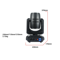 Projecteur LED à double faisceau Redsun avec RGBW pour événements de fête/discothèque/DJ - Contrôle DMX512 pour éclairage avec anneau