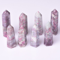 Promotion en gros : Obélisques en quartz clair, pierres de guérison en améthyste, pilier de cristal, pointe de cristal naturel, tour en fluorite