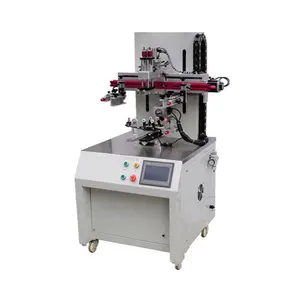low cost Multipurpose semi automatic oval glass bottle cylinder glass screen printing machine for sale