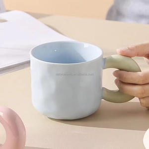 Taza <span class=keywords><strong>de</strong></span> Cerámica <span class=keywords><strong>de</strong></span> Diseño Moderno con Orejas Grandes en Contraste, <span class=keywords><strong>para</strong></span> <span class=keywords><strong>Parejas</strong></span>, Regalo <span class=keywords><strong>de</strong></span> Boda - Product Image 5