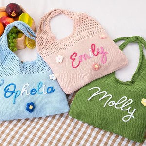 Bolso de Mano Tejido Colorido Uionen, Bolso de Hombro Personalizado para Uso Diario y al Aire Libre - Product Image 6