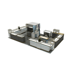 Comptoir de magasin moderne et simple vitrine fumée LED tiroir en verre pour téléphone portable pour les médias sociaux affichage de téléphone portable - Product Image 5