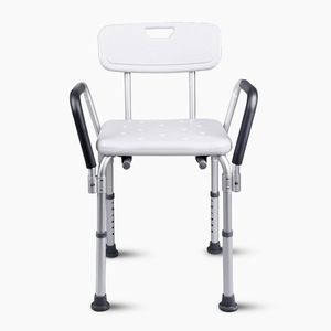 Shenyu Shower Chair Aluminum Alloy <b>Adjustable</b> <b>Height</b> Non Slip Bathroom <b>Stool</b> For Elderly Adults Pregnant Women - Product Image 4