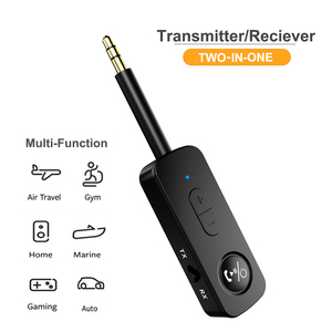 HG Bluetooth 5.3 Émetteur-récepteur pour <span class=keywords><strong>TV</strong></span> 3.5mm <span class=keywords><strong>Jack</strong></span> Adaptateur AUX pour avion Faible latence pour haut-parleur/téléphone - Product Image 6