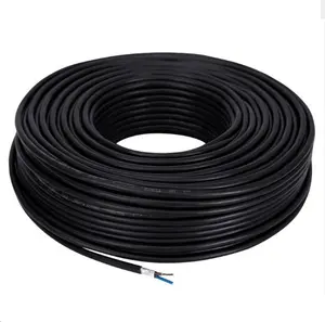 Cable de alimentación de 2, 3, 4, 5, 6 núcleos, Cable de cobre estañado con escudo de papel de aluminio, Cable Flexible de cableado doméstico de PVC