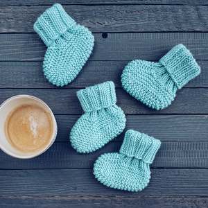 Chaussons unisexes pour bébés chaussures pour bébés chaussettes chaussons taille personnalisée conception bon marché en coton tricoté au crochet pour nouveau-nés - Product Image 3