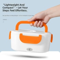 Elektrisch Beheizte & Isolierte Lunchbox, Tragbarer Lebensmittelbehälter für Camping, Büro & Outdoor