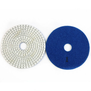 Almohadilla de pulido de resina flexible de diamante de 3 pasos JDK de 4 pulgadas (100 mm) OEM para granito, cuarcita, mármol y piedra artificial, para uso en húmedo y en seco - Product Image 4
