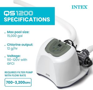 Système de <span class=keywords><strong>chlore</strong></span> pour <span class=keywords><strong>piscine</strong></span> à eau salée, piscines <span class=keywords><strong>hors</strong></span> <span class=keywords><strong>sol</strong></span>, 15 000 gallons, nettoyeur de <span class=keywords><strong>piscine</strong></span> automatique, minuterie, auto-nettoyant - Product Image 3