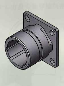 Connecteurs électriques à fiches circulaires femelles AVIC J599 III Series avec 16 cœurs, conception légère - Product Image 6