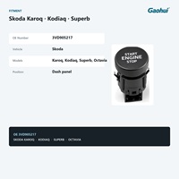 Tombol Start Stop Mesin 3VD905217 untuk Skoda Karoq Kodiaq Superb Octavia