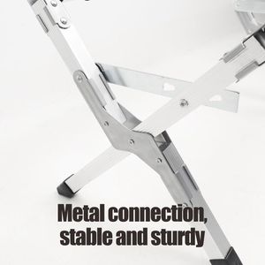 HOMFUL almacenamiento ajustable Camping aluminio refrigerador pesca taburete de <span class=keywords><strong>mesa</strong></span> de muebles - Product Image 5