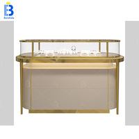 Usine vitrine de bijoux en verre personnalisée de luxe vitrine de bijoux design de comptoir vitrine pour bijoux magasins de détail magasin
