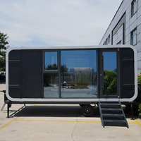 Conteneur préfabriqué 20ft 40ft Apple Cabin, design industriel, pour bureaux, supermarchés, fermes, appartements, ateliers, centres commerciaux