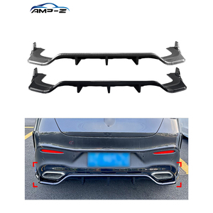 Lèvre arrière en fibre de carbone noir pour <span class=keywords><strong>Mercedes</strong></span> Benz <span class=keywords><strong>GLC</strong></span> Class <span class=keywords><strong>GLC</strong></span> C254 <span class=keywords><strong>AMG</strong></span> <span class=keywords><strong>Line</strong></span> 2023 +. - Product Image 1