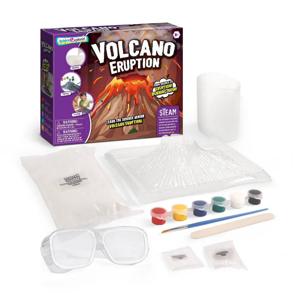 Child Toy Volcano Science Explore Super Real Experiment Science Kit Studying And Playing Toy Set Volcano Eruption