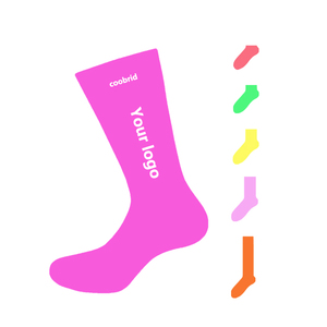 high quality custom with logo socks 100% cotton bamboo fashion sock womens athletic sports wholesale custom made women socks