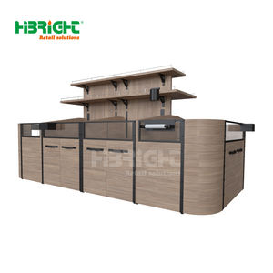 Grand présentoir en bois hygiénique stockage de riz d'épicerie de supermarché robuste avec support de sac de cuillère - Product Image 6